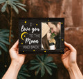 CAIFZ I Love You to the Moon and Back Picture Frame 4x6 Gift for Couple by Deal US