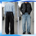 SynHHergyx 2 Pcs Pant Chain for Men Jean Chains for Men Metal Silver Wallet Chain Pocket Belt Chains Unisex Wallet Holder Streetwear Hip Hop Punk Accessory
