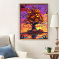 LKHMVCA Halloween Pumpkin Tree Diamond Painting Kit 11.8x15.7 Inch by Deal US
