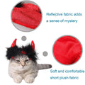 ABLAZEZAI Pet Halloween Devil Horn Headband Adjustable Red Size Large by Deal US