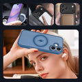 17 Case Blue — Military Grade Shockproof, 360° Full-Body Protection, Scratch-Resistance