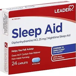 Leader Night Time Sleep Aid 25Mg Softgels 12 by Pasteur Pharmacy