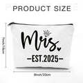Cyntan Mrs Makeup Bag Bridal Shower Engagement Wedding Bachelorette Gift by Deal US