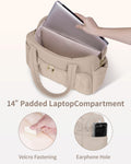 Wandering Nature Small Travel Duffle Bag 18x14x8 Beige Laptop Compartment by Deal US