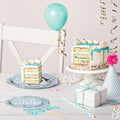 LeZakaa Birthday Paper Plates Set 50pcs 7 & 9 Inch Happy Birthday Balloon by Deal US