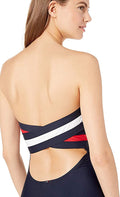 Tommy Hilfiger Logo Bandeau One-Piece Swimsuit, Size XS by Vanessa Jane