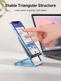 Aluminium Phone Stand for Desk — Adjustable Portable Holder for iPhone 17/16/15/