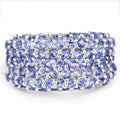 2.47 Carat Genuine Tanzanite .925 Sterling Silver Ring by Bids.com