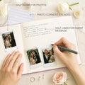 &And Per Se Purple Wedding Guest Book Hardcover Memory Keepsake Album by Deal US
