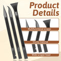 Prasacco 12 Pcs Plastic Scraper Tool Multi-Purpose Pen-Shaped Black by Deal US