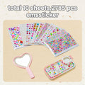 Self Adhesive Gems for Crafts, Acrylic Bling Heart Sticker, Jewel