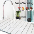 SANYCASA Stone Dish Drying Mat Non-Slip Diatomaceous Earth White 23.6x15.4" by Deal US
