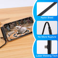 Sideways Fast Charging Cable with Hidden Phone Stand – 240W Braided Charger