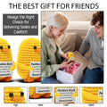 VKYN Handmade Multicolour Crochet Duck Inspirational Mental Health Decor by Deal US