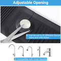 AIZOE Silicone Sink Splash Guard Faucet Mat 23.6in Black Kitchen Bathroom by Deal US