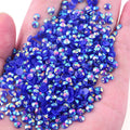 Blinginbox 1500pcs 5mm AB Resin Flatback Rhinestones Round Non-Hotfix Sapphire by Deal US
