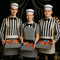 Generic 4pcs 1950s Hot Dog Vendor Halloween Costume Black Size Tall by Deal US