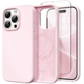 Iphone 15 Pro Max Case Silicone, Magsafe, Camera Protector + Screen Protector, S