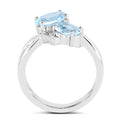 2.55 Carat Genuine Blue Topaz .925 Sterling Silver Ring by Bids.com