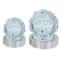 LeZakaa Birthday Paper Plates Set 50pcs 7 & 9 Inch Happy Birthday Balloon by Deal US