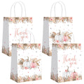 MEHOFOND Boho Pumpkin Gift Bags with Handle Fall Treat Bags Autumn 16pcs by Deal US