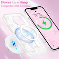 Magnetic Bow Case for iPhone 14 & 13 Pink Slim Clear by Merch Section