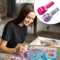 clould fitness Diamond Roller DIY Craft Tool Rhinestone Embroidery Pink+Rainbow by Deal US