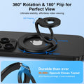 Magnetic Phone Ring Holder — Dual-Sided Finger Grip Kickstand for iPhone 17/16/1