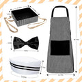 Generic 4pcs 1950s Hot Dog Vendor Halloween Costume Black Size Tall by Deal US