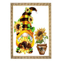 AllWenTo 5D Diamond Painting Kit Sunflower Anime Gnome 12x16 Inch by Deal US