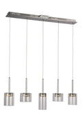Trans Globe 5-Light Polished Chrome LED Island Pendant with Clear Glass by Vanessa Jane
