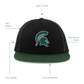 Pacific Headwear NCAA Michigan State Team Flatbill Cap Green OS by Deal US