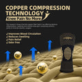 Lusenone Copper Knee Brace Compression Sleeve 2 Pack Black Size L by Deal US