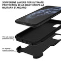 VOEAIN iPhone 11 Case 6.1" Hard PC+TPU Shockproof Black by Deal US