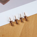 Bomeirc Rose Gold Push Pins 100pcs Double Headed Decorative Tacks with Box by Deal US