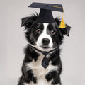 Pet Graduation Caps with Necktie Dog Graduation Hat with Yellow Tassel Pet Grad Costume Accessory for Small Dogs Cats Party Outfit