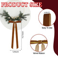 Dcocdeely 24 Pcs Khaki Velvet Christmas Bows 16x6 Inch Rustic Decor by Deal US
