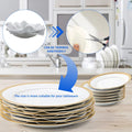 Ceramic Plate Separator Pads 36 Felt Protectors 10/6/4.5 Inch Washable Reusable by Deal US