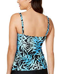 Island Escape Womens Swimsuit Seaside Shades Ruffled Tankini Top by Vanessa Jane
