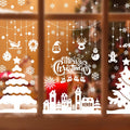 MISS FANTASY Christmas Window Clings 10 Sheets White Snow Scene Decorations by Deal US