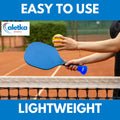 aletka 2-Pack Pickleball Ball Retriever Paddle Suction Cup Blue Pink by Deal US