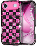 Air Case 6.5 Inch 2025,Marble Pattern 3 In 1 Heavy Duty Shockproof Full Body Rug