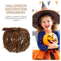 VOSAREA Wicker Rattan Pumpkin Ornament Rustic Brown 15CM Halloween Thanksgiving by Deal US