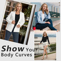 +MD Round Neck Long Sleeve Bodysuit Slim Waist Black Size M by Deal US