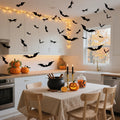 PFAMKEER Halloween Bat Stickers 120pcs 3D Black PVC Various Sizes by Deal US