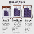 Zadaling Haunted House Halloween Throw Blanket Fleece Cozy 40x50 Purple Black by Deal US