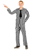Haysandy Kids Halloween Black White Striped Suit Costume Size Large by Deal US