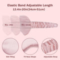 Amrules Sleep Mask Set of 2, Adjustable Silk Eye Mask for Sleeping, Soft Sleeping Eye Shade Cover for Women, Good for Blocking Light, Reducing Puffiness, Enhancing Sleep Quality (Blush Pink & Black)