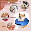 Tonqixope Inflatable Dog Cone Collar Soft Protective Donut Collar Blue XL by Deal US