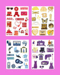 Onogola Party Glitter Temporary Tattoos Lucky Number 13 Stickers ST02 by Deal US